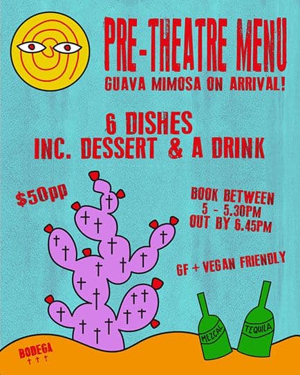 Pre-Theatre Menu | Happy Hour Drinks & Specials