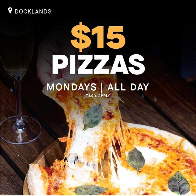Monday $15 Pizzas | Happy Hour Drinks & Specials