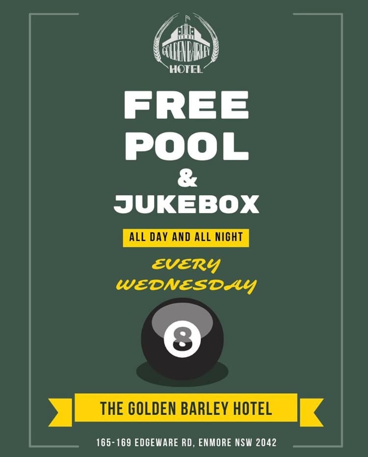 Free Pool & Jukebox Wednesdays | Happy Hour Drinks & Specials