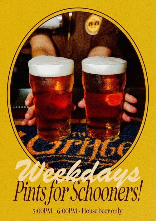 Pints for Schooners | Happy Hour Drinks & Specials