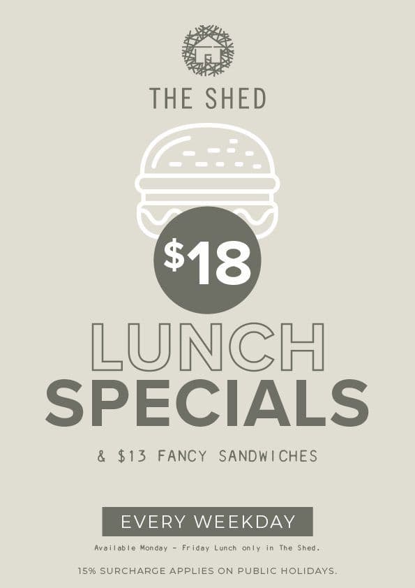 $18 Lunch Specials & $13 Fancy Sandwiches. | Happy Hour Drinks & Specials