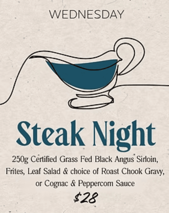 $28 Steak Night | Happy Hour Drinks & Specials