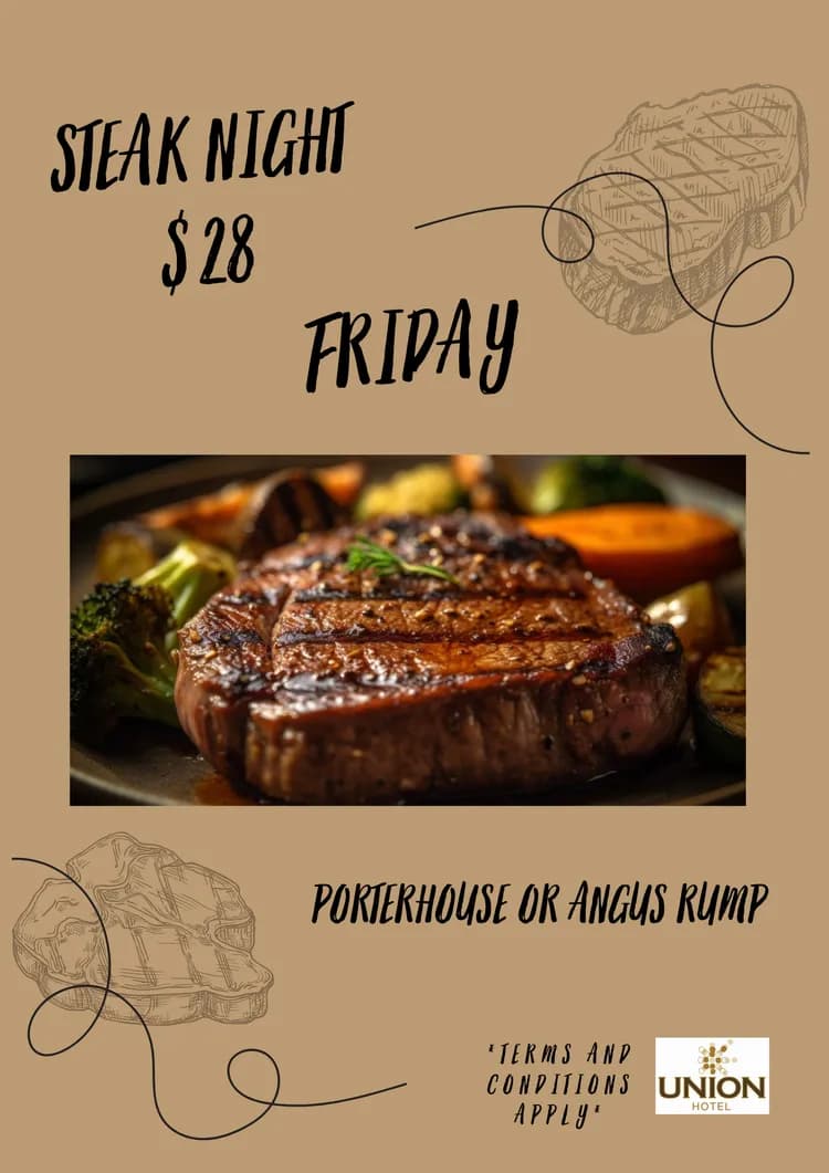 Steak Night | Happy Hour Drinks & Specials
