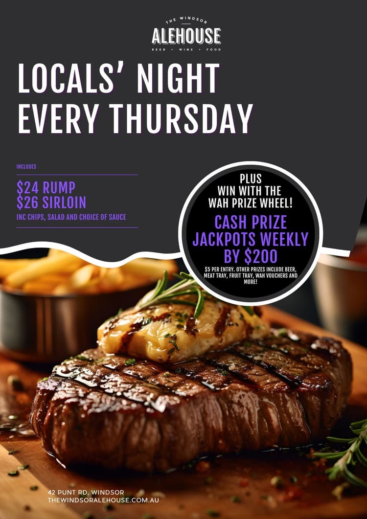 Steak Night | Happy Hour Drinks & Specials