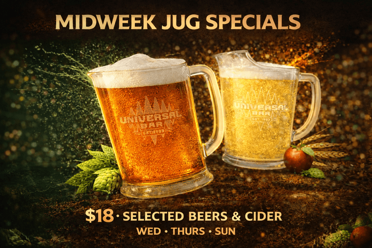 $18 Beer & Cider Jugs | Happy Hour Drinks & Specials