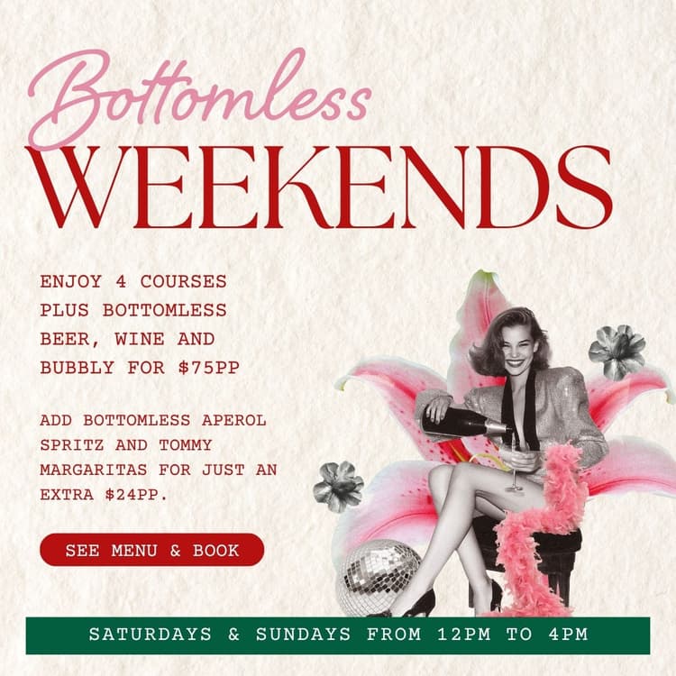 Bottomless Weekends | Happy Hour Drinks & Specials