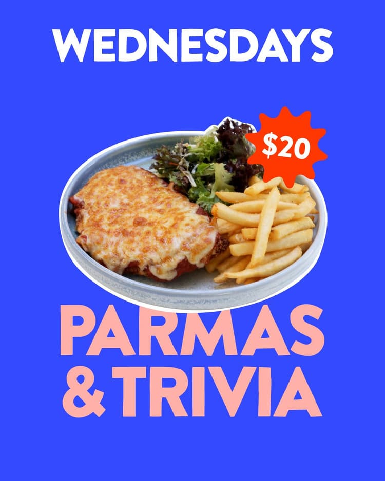 Wednesdays Parma Night & Trivia | Happy Hour Drinks & Specials