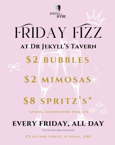 Friday Fizz | Happy Hour Drinks & Specials