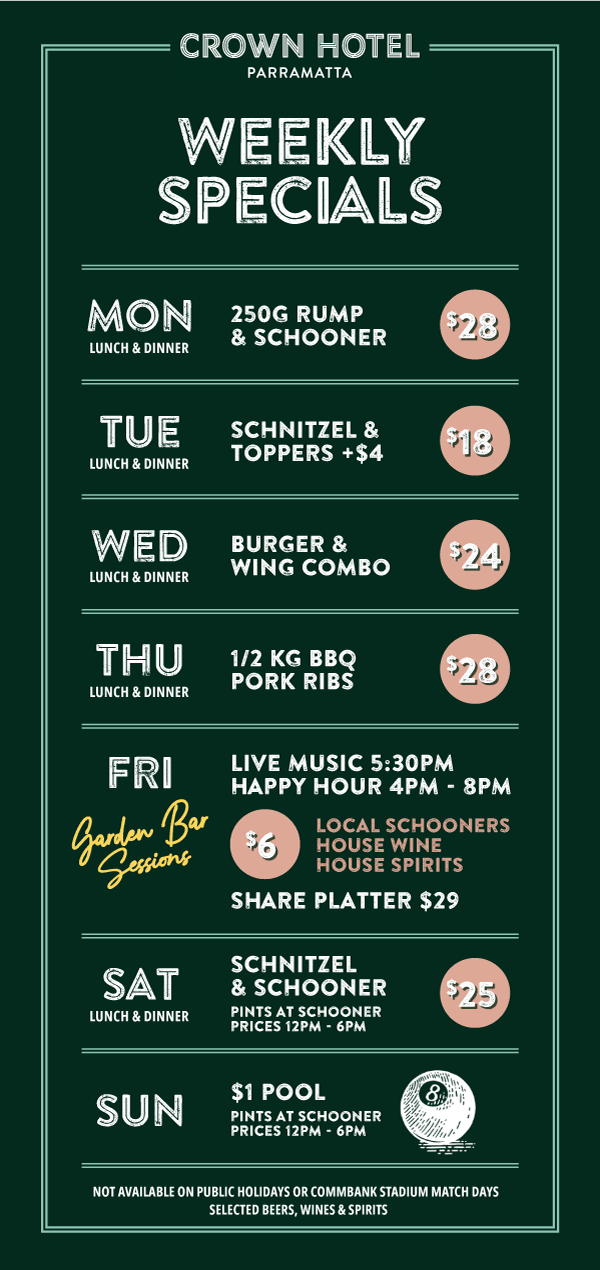 $28 Steak & Schooner | Happy Hour Drinks & Specials