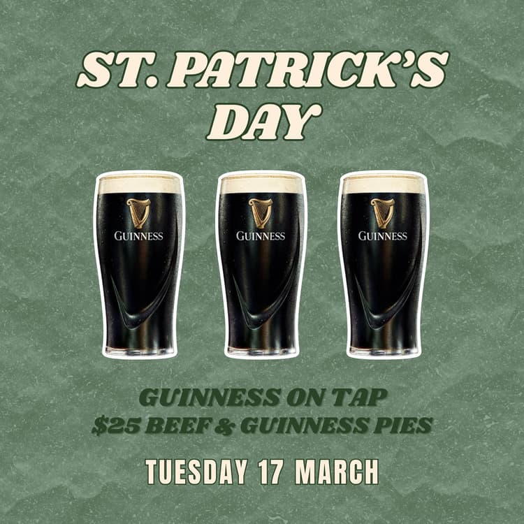St Patricks Day | Happy Hour Drinks & Specials