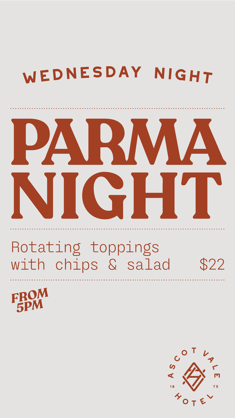 Wednesday Parma Night | Happy Hour Drinks & Specials