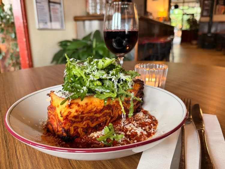 $22 Lasagne & Wine Special | Happy Hour Drinks & Specials