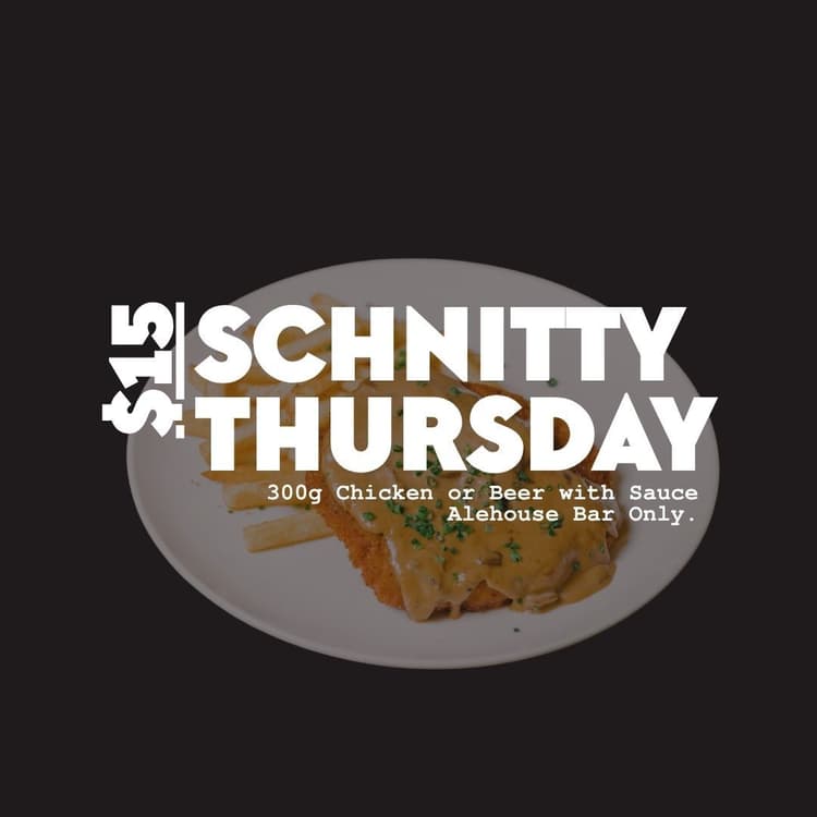 Thursday Schnitzel Special | Happy Hour Drinks & Specials