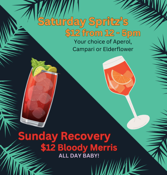 Sunday Recovery | Happy Hour Drinks & Specials