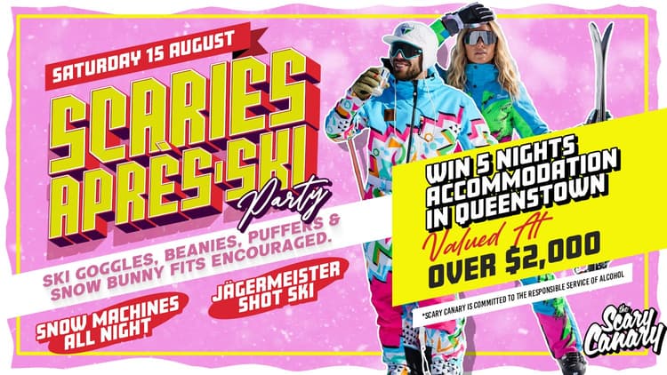 SCARY'S APRÈS-SKI PARTY | WIN 5 NIGHTS IN QUEENSTOWN | Happy Hour Drinks & Specials