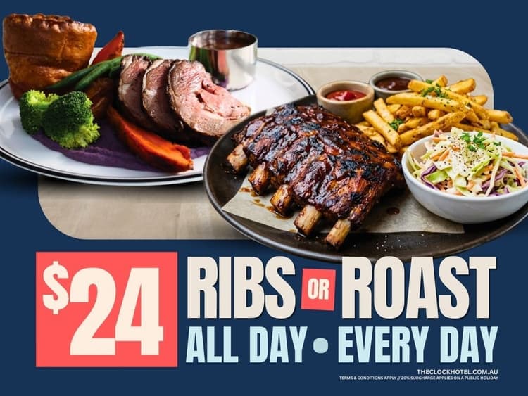 Ribs OR Roast | Happy Hour Drinks & Specials