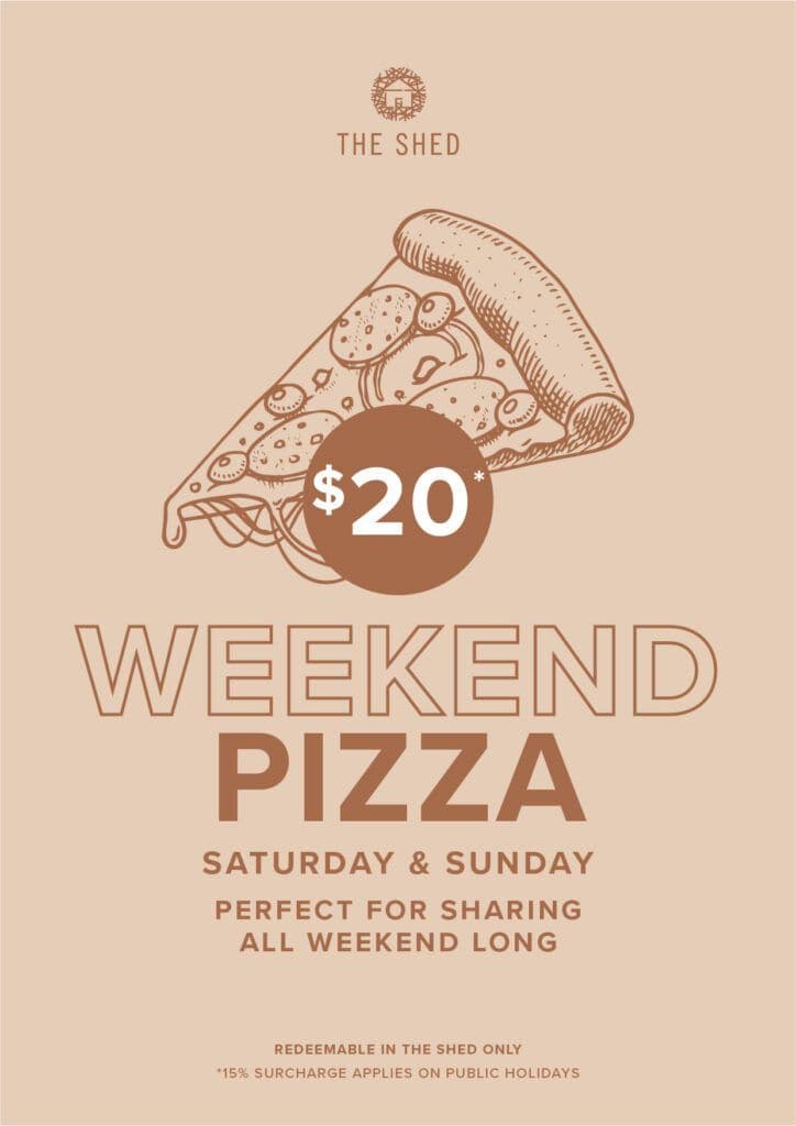 $20 Weekend Pizzas | Happy Hour Drinks & Specials